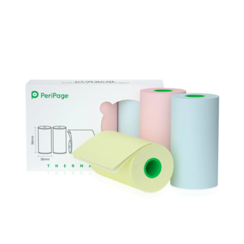 Rouleau papier autocollant couleur pour Peripage